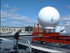 Installed X-Band dish